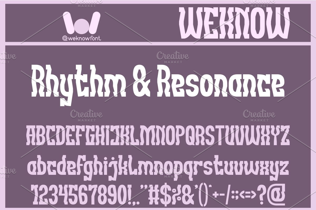 Tuning Fork font, a Font by weknow (Photo 5 of 8)