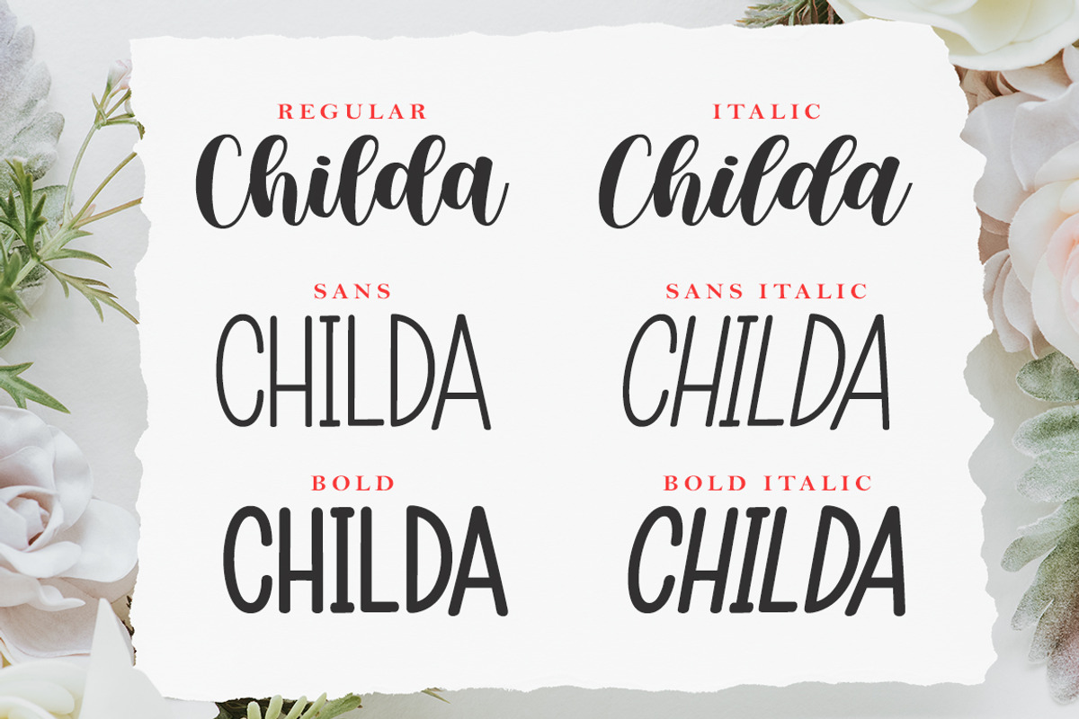Childa, a Script Font by Nurul_kamal (Photo 7 of 14)