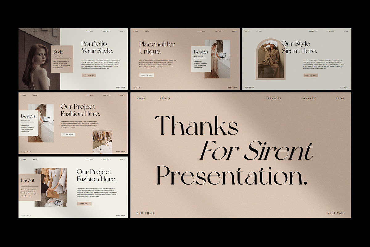 Sirent Google Slide Template, a Presentation Template by slidenotion (Photo 3 of 7)