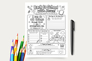 Back to School with Jesus, a Stationery Template by VIVAT Design Studio (Thumbnail 1 of 3)