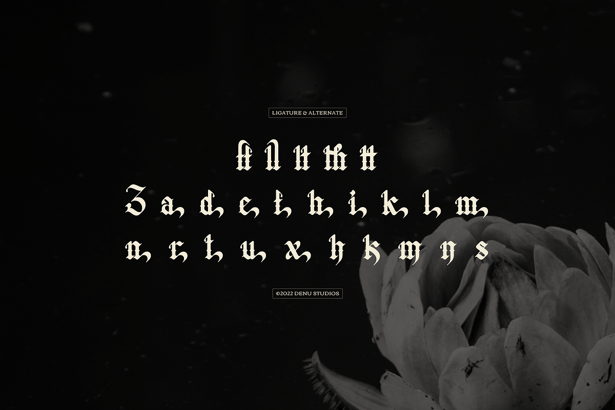Bellanork | Blackletter Typeface, a Font by Denustudios (Photo 11 of 12)