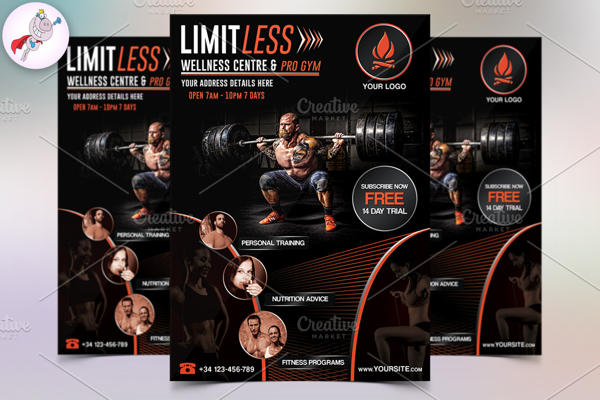 Fitness Flyer, a Flyer Template by FlyerPig (Photo 1 of 3)