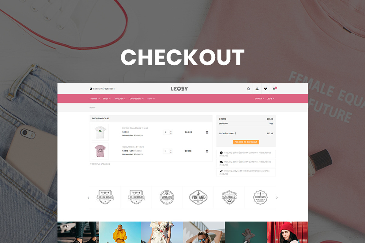 Leosy - PrestaShop T-shirts Store, a Bootstrap Template by Pichforest Studio (Photo 7 of 10)