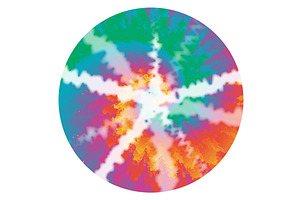 70s Shibori Tie Dye Abstract