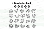 Macaron Character Bundle, a Food Illustration by Palau (Thumbnail 8 of 9)