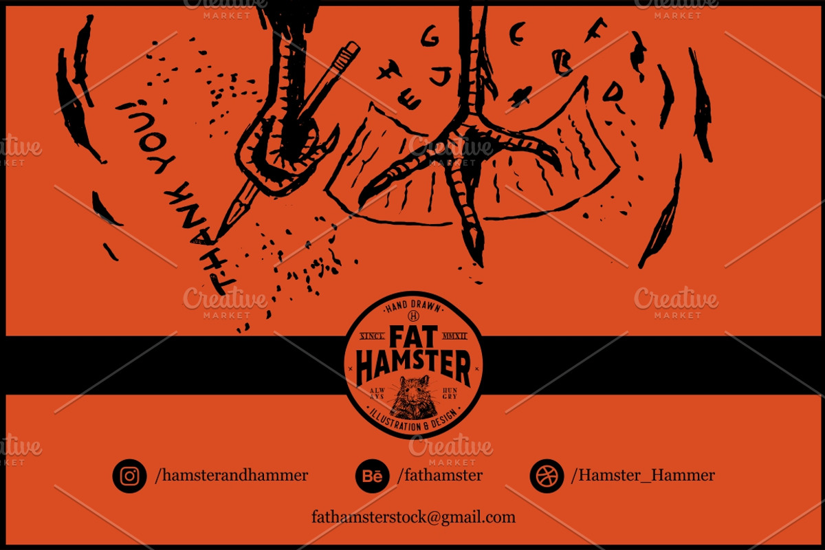 Rooster Scratch handcrafted font, a Handwritten Font by Fat Hamster (Photo 9 of 9)
