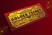 Vintage Golden Ticket Invitation, a Card Template by Aarley Kaiven (Thumbnail 2 of 4)