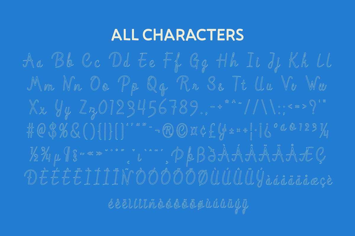 CS Blushing Dashed, a Script Font by Craft Supply Co. (Photo 8 of 8)
