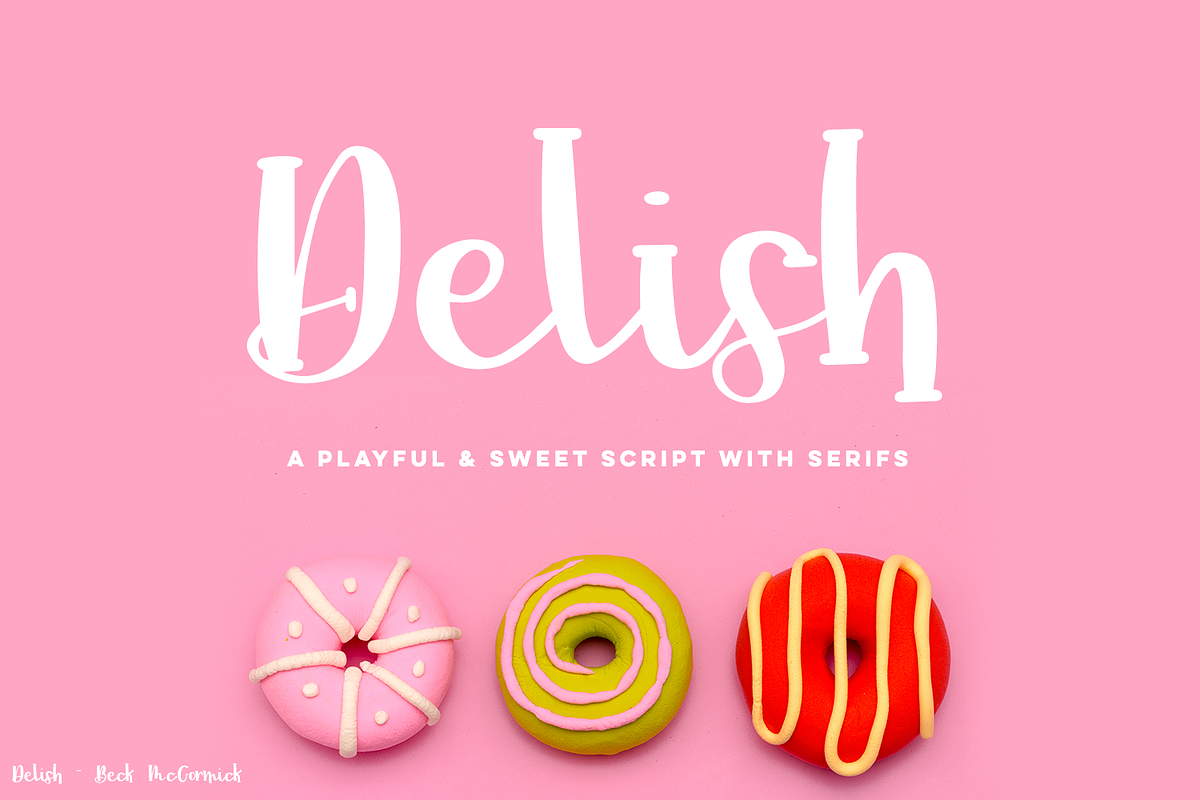 Delish Script, a Script Font by Beck McCormick (Photo 11 of 11)