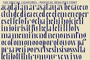 Physical Realities Font, a Serif Font by 177Studio (Thumbnail 8 of 8)