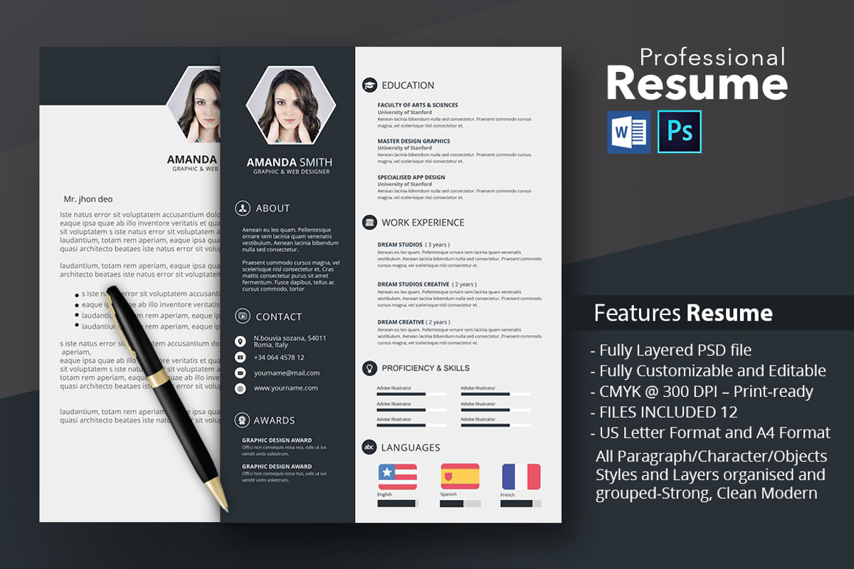 Resume template, a Resume Template by GraphicsToll (Photo 2 of 5)