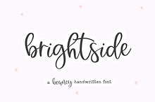 Brightside | Handwritten Script Font