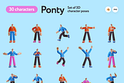 Ponty Student 3D Character Set, a Characters & Person 3D Model by Welovegraphics (Thumbnail 9 of 9)