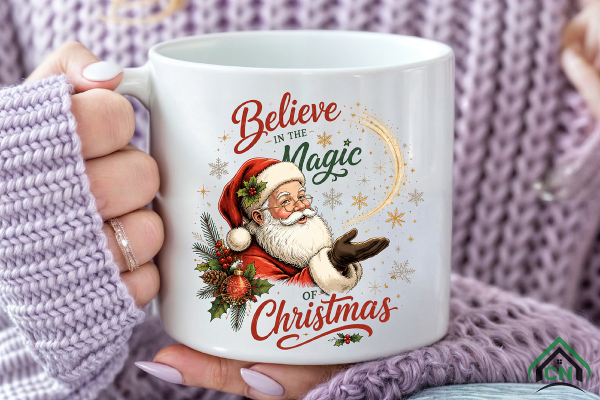 Believe in the Magic of Christmas, a Seasonal Illustration by Craft Nest (Photo 6 of 6)