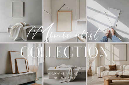 Minimalist Mockup Bundle Collection, a Household Mockup by The White Space Co.
