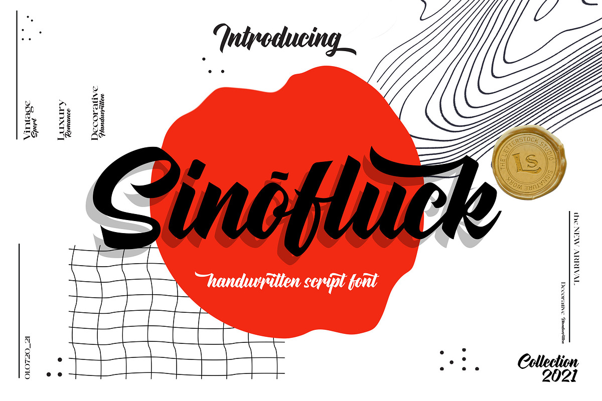 Sinofluck, a Script Font by LetterStock (Photo 1 of 8)