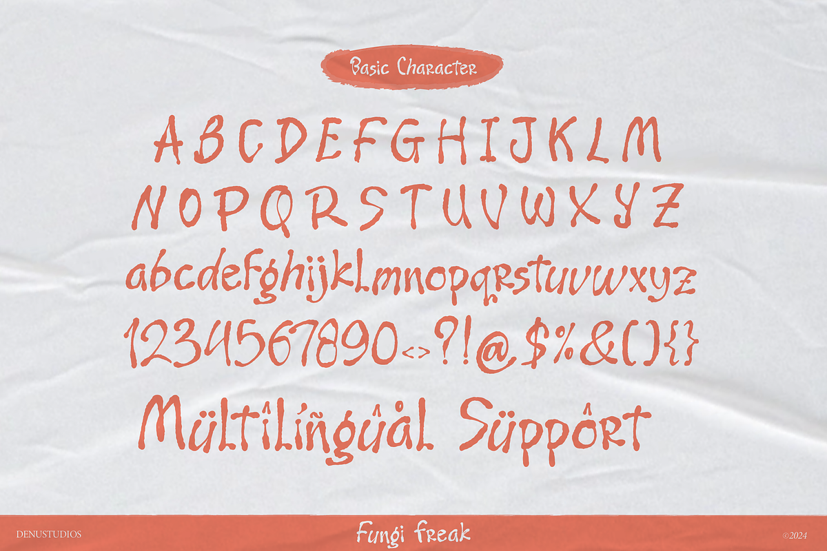 Fungi Freak | Messy Handwritting, a Handwritten Font by Denustudios (Photo 10 of 12)