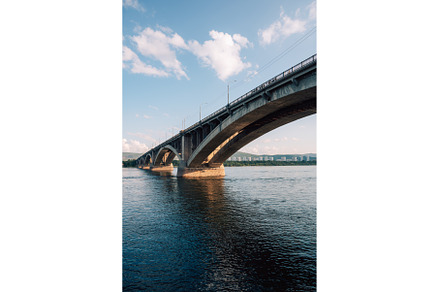 Communal bridge over the Yenisei, an Architecture Photo by Jan Jack Russo Media