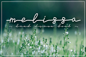 Melissa - Hand Drawn Script Font