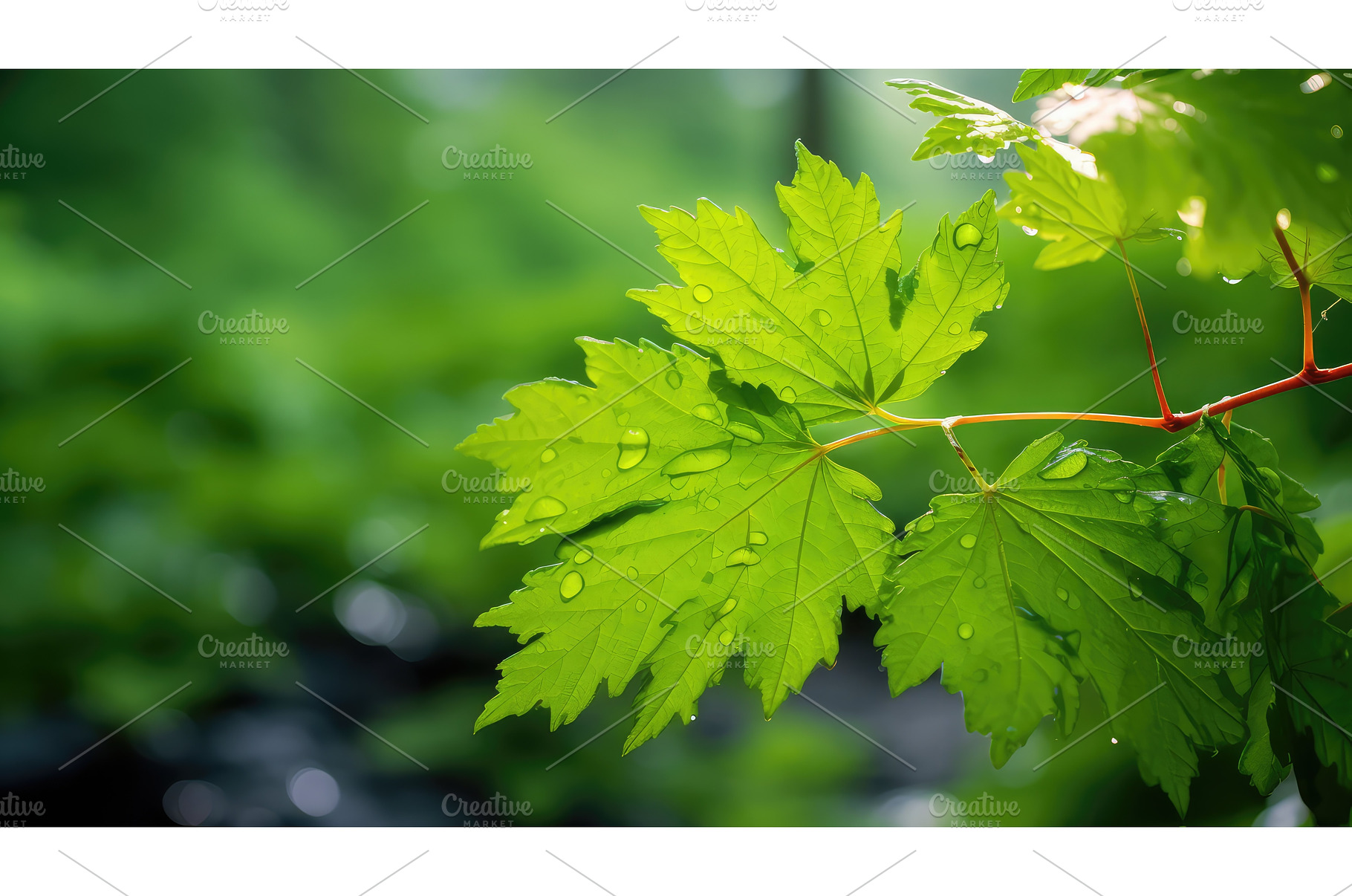vibrant leaf crest ai generated, an Abstract Photo by pikepicture
