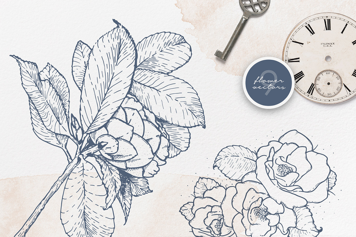 Cloudy Watercolor Brushes and Vectors preview 3
