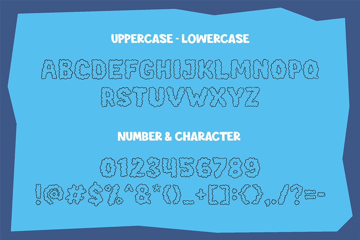 Cotton Cloud - Cute Font, a Sans Serif Font by tokokoo (Photo 2 of 11)
