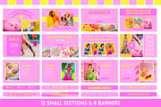 Purple & Yellow Email Templates, an Email Template by SunshineStudioBoutique (Thumbnail 6 of 9)