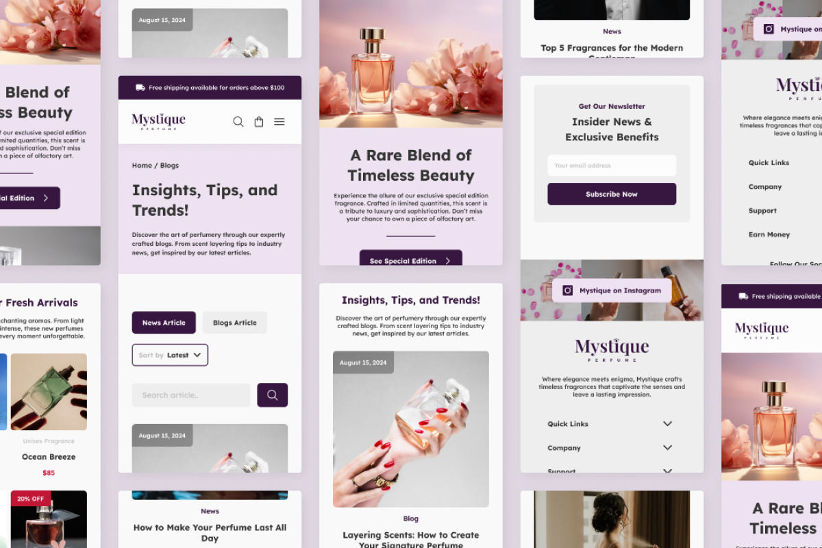 Mystique - Perfume Shop Landing Page, a Landing Page Template by twinstd (Photo 4 of 5)