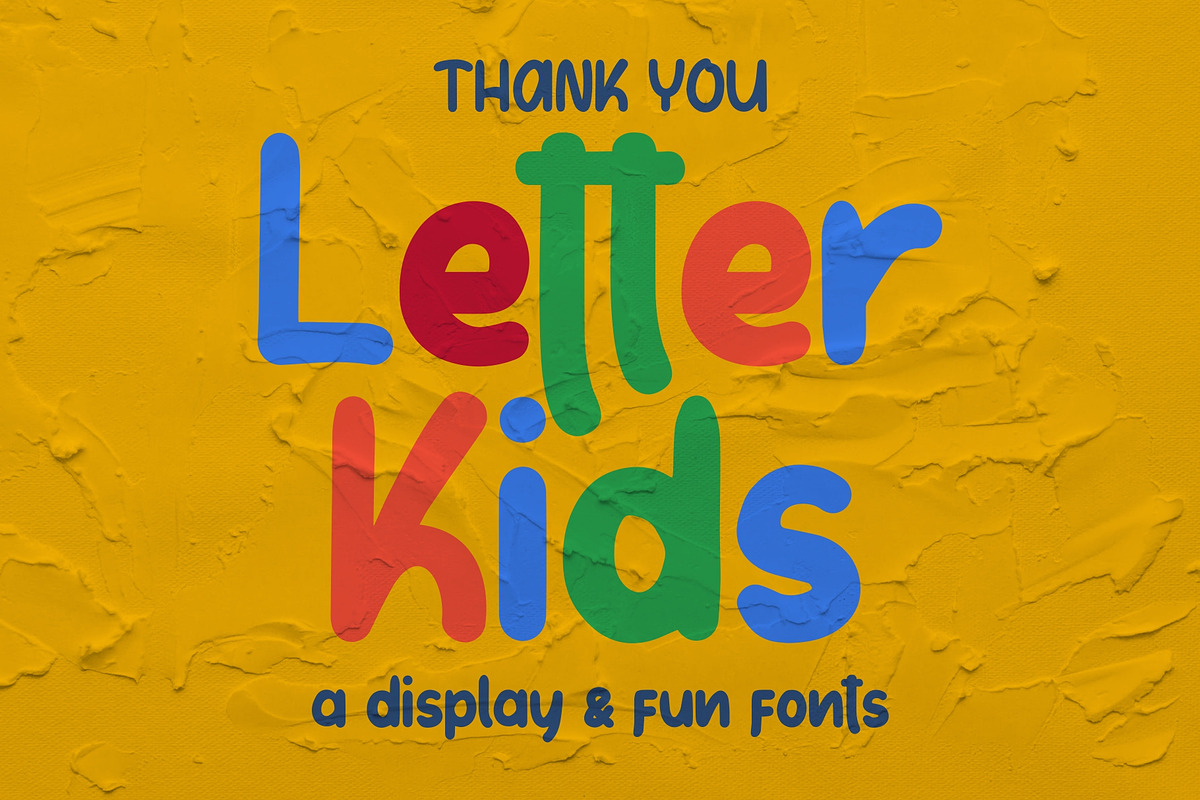Letter Kids, a Sans Serif Font by Good Java Studio (Photo 9 of 9)