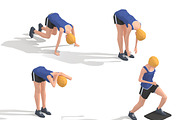 Exercise Animations Bundle Woman, a Characters & Person 3D Model by Daniel Mikulik (Thumbnail 8 of 14)