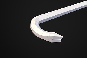 Low Poly Long Crowbar