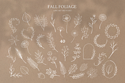 Fall Foliage Line art sketches, an Object Graphic by Blumensdiary (Thumbnail 3 of 7)