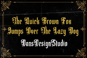 Artgravis Modern Blackletter, a Blackletter Font by dansdesign (Thumbnail 6 of 7)