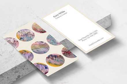 Abstract Geometrical Business Card