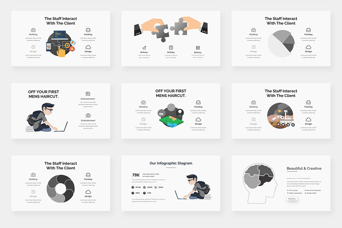 Project Status Powerpoint Bundle, a Presentation Template by One Percent Studio (Photo 7 of 34)