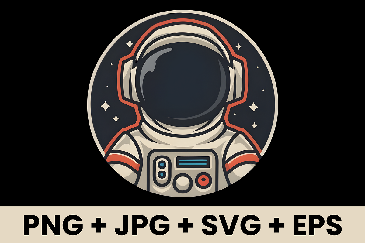 Minimalist Astronaut Space Lover SVG, a Graphic by KA7-Designs (Photo 1 of 3)