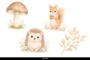 Soft Woodland Animal Nursery Clipart, a Decorative Illustration by illuztrate (Thumbnail 7 of 10)