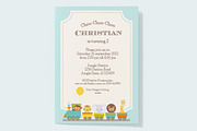 Cute Jungle Train birthday invite, an Invitation Template by ThePaperOwl (Thumbnail 2 of 3)