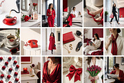 100 Red Aesthetic Stock Photos, a Person Photo by Selenique Studio (Thumbnail 7 of 12)