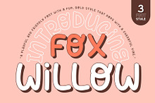 Fox Willow : 3 Font Styles