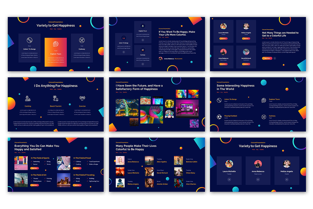 Modern Dark Presentation Template, a Presentation Template by Digitcase ...