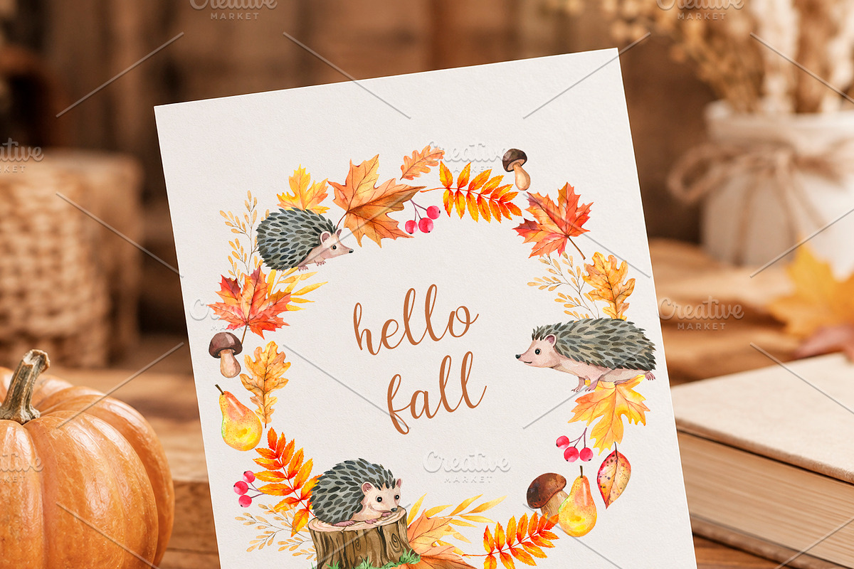 Watercolor Fall Bundle PNG, a Seasonal Illustration by PatternPalette (Photo 14 of 15)