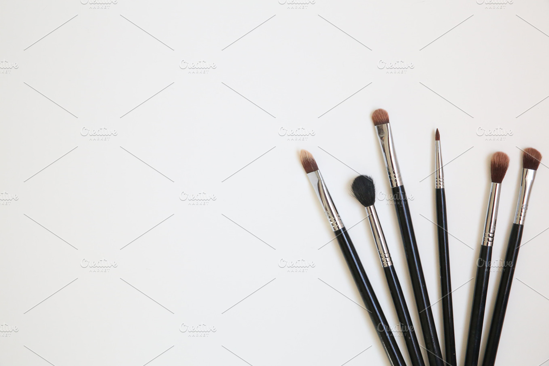 Makeup brush collection 09 stock photo containing makeup and beauty, a Beauty & Fashion Photo by ACP Stock