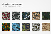 Army Pixel Camouflage Patterns, a Pattern Graphic by 3Y_Design (Thumbnail 2 of 6)