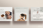 Hair Beauty Instagram Template CANVA, a Social Media Template by NoheaDesignShop (Thumbnail 10 of 11)