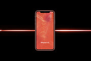 iPhone XR Coral Mockup, an iPhone Mockup by Nadasol (Thumbnail 2 of 2)