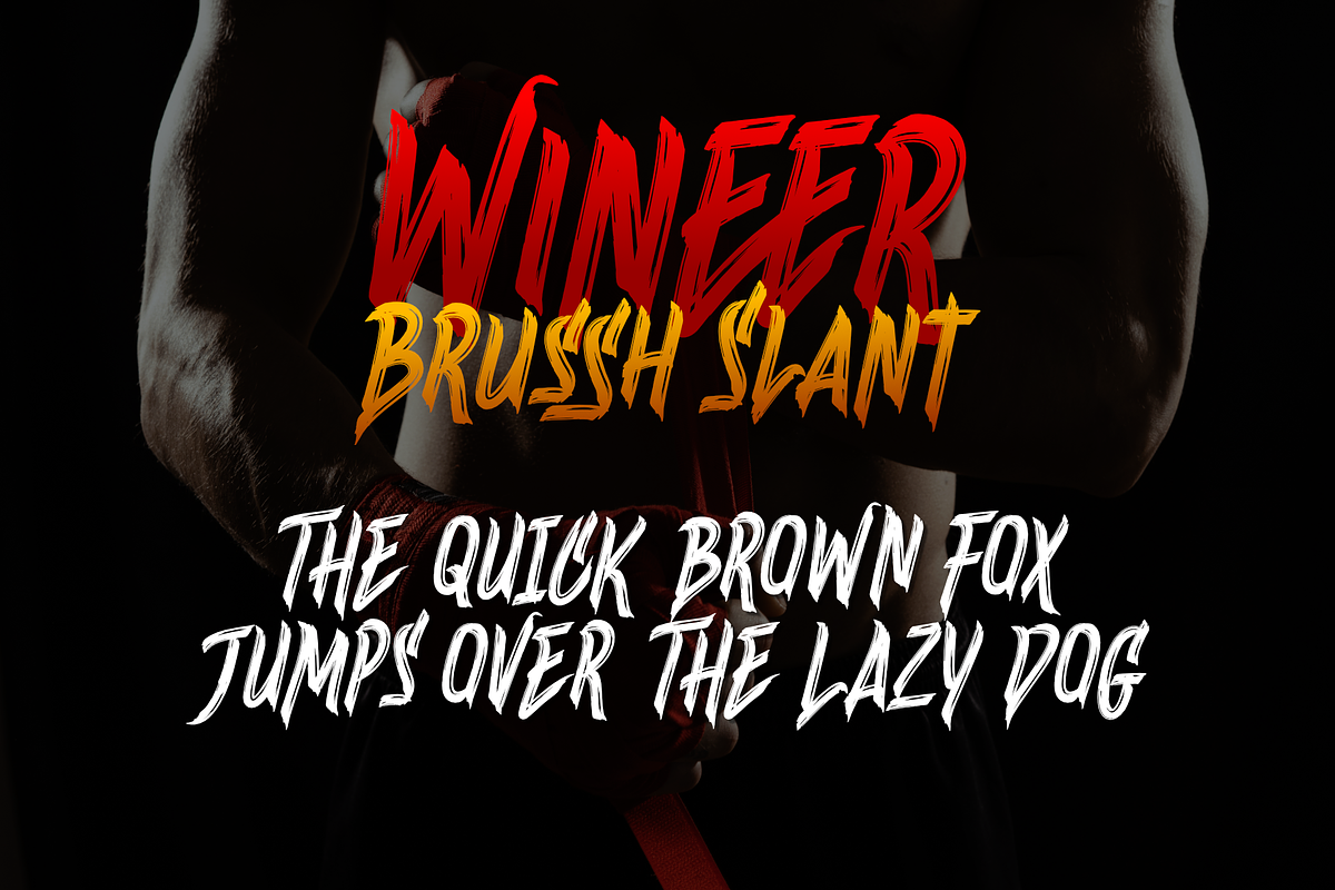 Wineer Brussh, a Font by Dumadistyle (Photo 4 of 10)