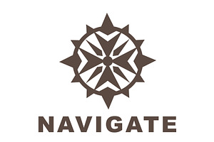Abstract compass inspired navigation, an Object Illustration by LogosDen