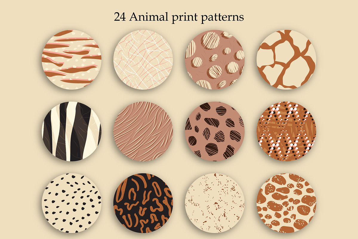 Animal print collection, a Pattern Graphic by Mona Ahmed (Photo 2 of 16)