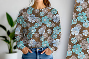 Fall Floral Seamless Repeat, a Pattern Graphic by Sharon Schwalbe (Thumbnail 2 of 5)